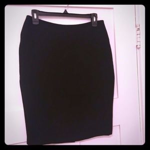 Talbots Black Crepe Pencil Skirt - Size 8